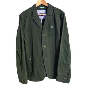 Tommy Hilfiger Olive Military Style Cotton Button Up Jacket Men’s/Unisex Sz M